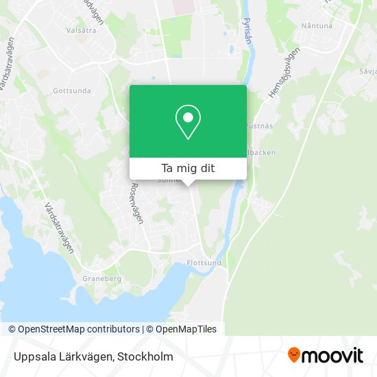 Uppsala Lärkvägen karta