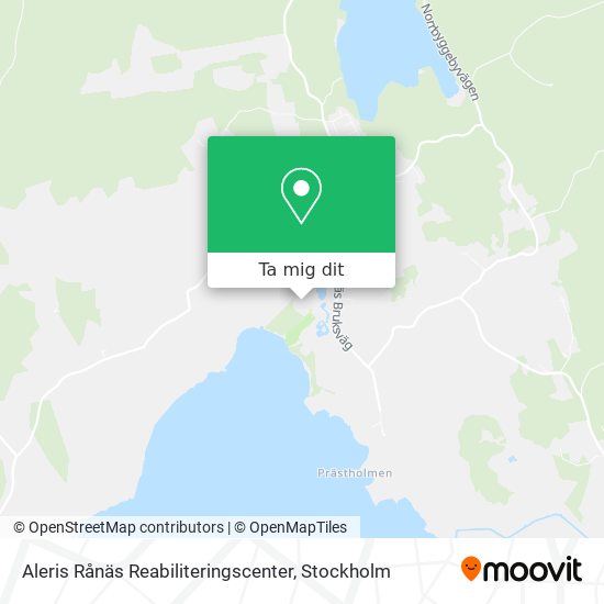 Aleris Rånäs Reabiliteringscenter karta