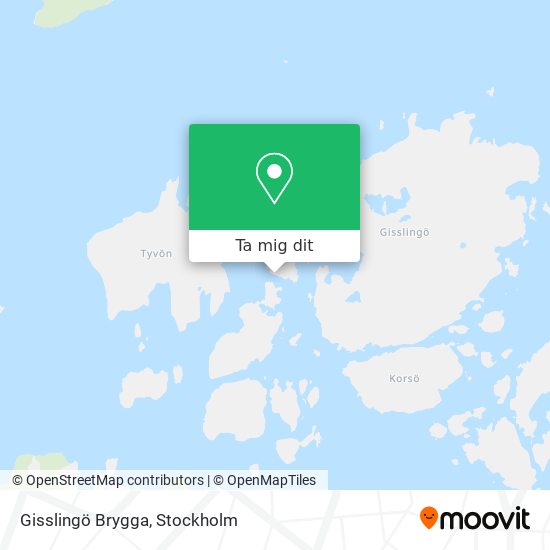 Gisslingö Brygga karta