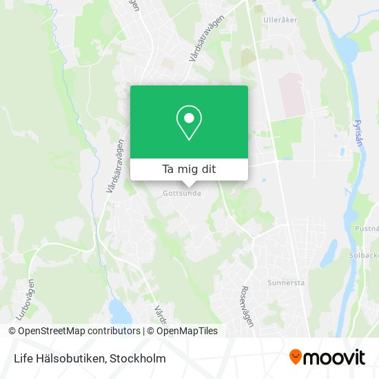 Life Hälsobutiken karta