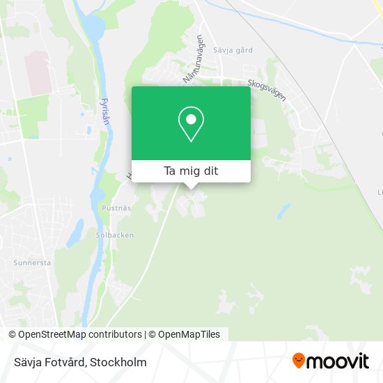 Sävja Fotvård karta
