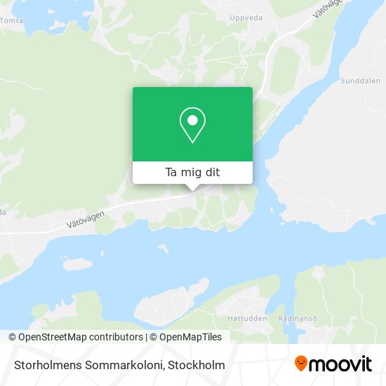 Storholmens Sommarkoloni karta