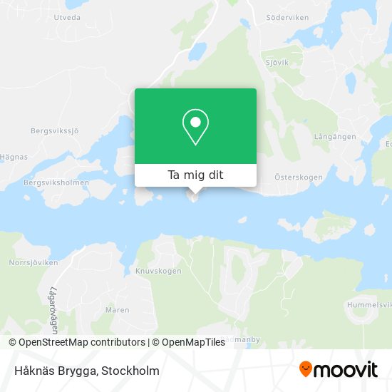 Håknäs Brygga karta