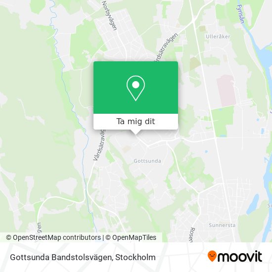 Gottsunda Bandstolsvägen karta