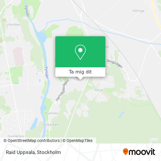 Raid Uppsala karta