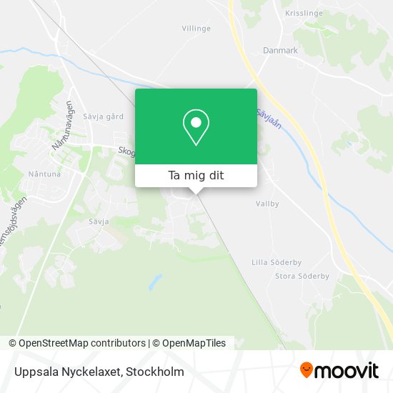 Uppsala Nyckelaxet karta