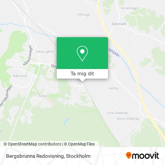 Bergsbrunna Redovisning karta