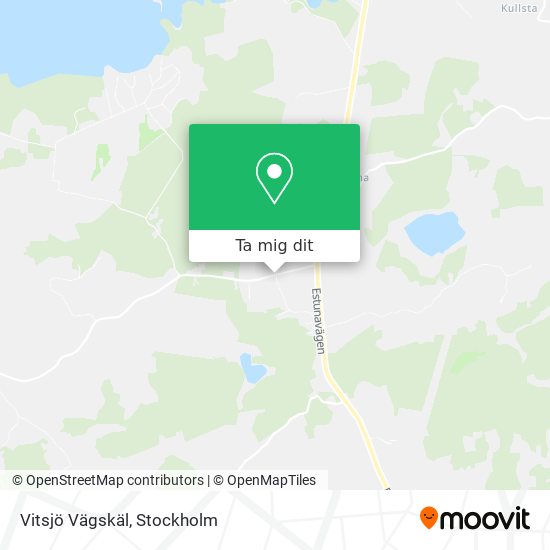 Vitsjö Vägskäl karta