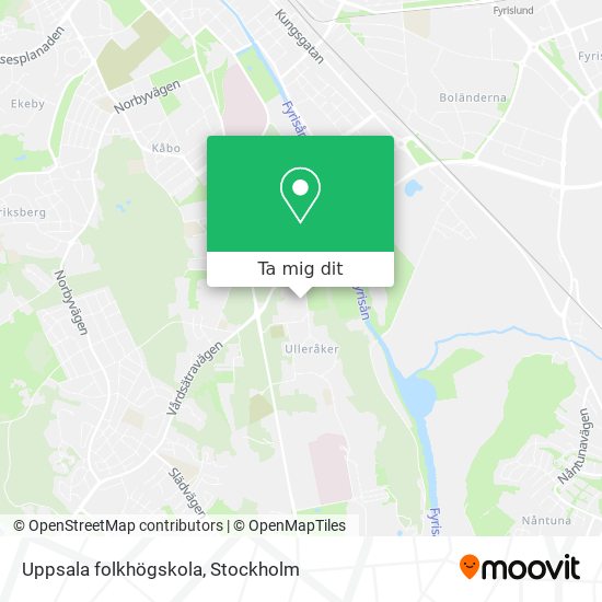 Uppsala folkhögskola karta