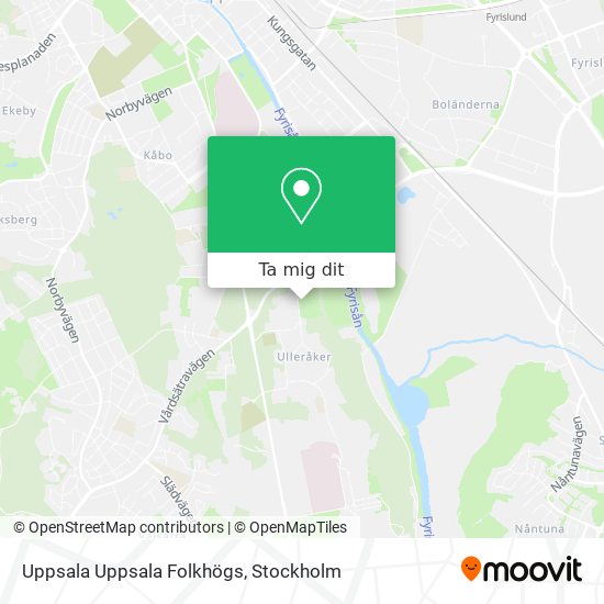 Uppsala Uppsala Folkhögs karta