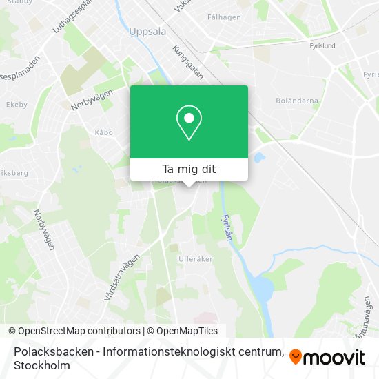 Polacksbacken - Informationsteknologiskt centrum karta