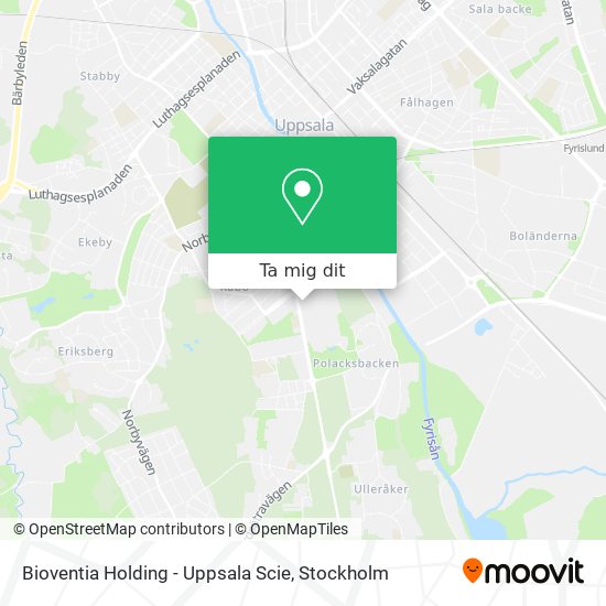 Bioventia Holding - Uppsala Scie karta