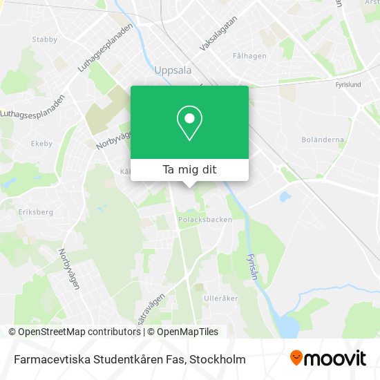 Farmacevtiska Studentkåren Fas karta