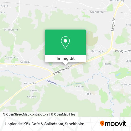 Uppland's Kök Cafe & Salladsbar karta