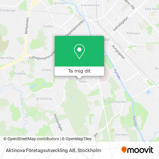 Aktinova Företagsutveckling AB karta