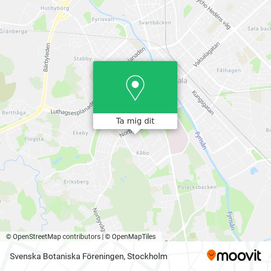 Svenska Botaniska Föreningen karta