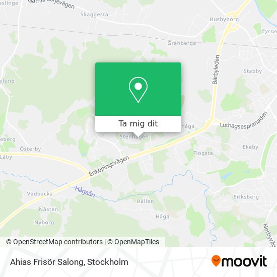 Ahias Frisör Salong karta