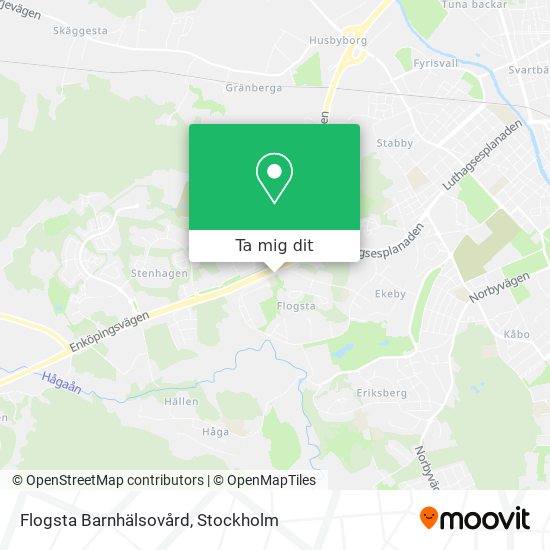 Flogsta Barnhälsovård karta