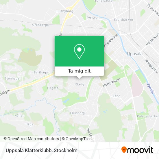 Uppsala Klätterklubb karta