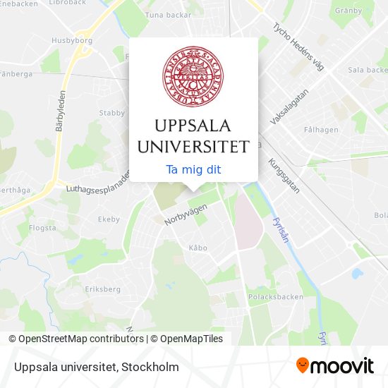 Uppsala universitet karta