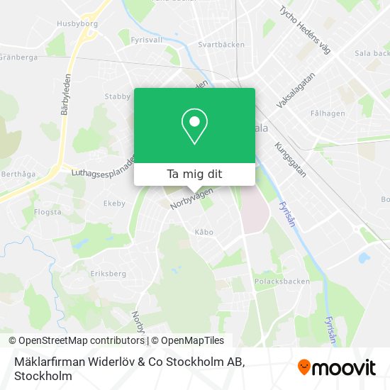 Mäklarfirman Widerlöv & Co Stockholm AB karta