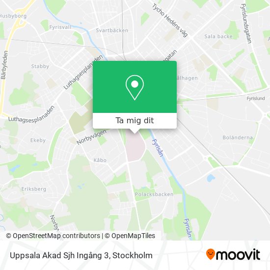 Uppsala Akad Sjh Ingång 3 karta