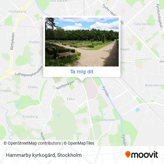 Hammarby kyrkogård karta