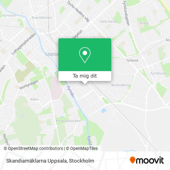 Skandiamäklarna Uppsala karta