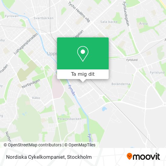 Nordiska Cykelkompaniet karta