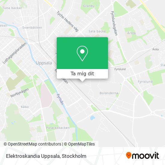 Elektroskandia Uppsala karta