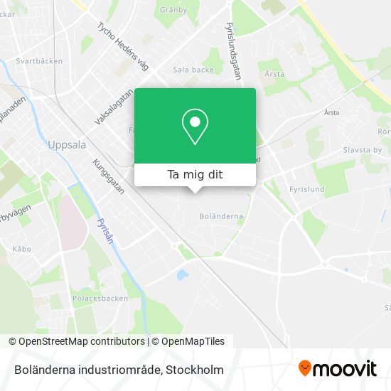 Boländerna industriområde karta
