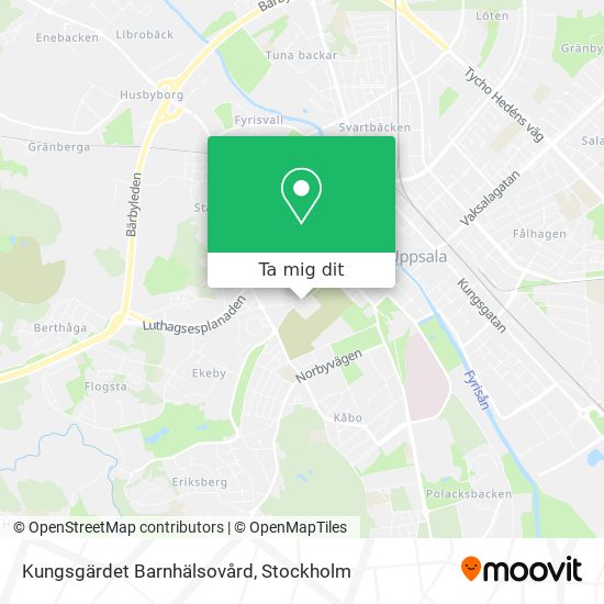 Kungsgärdet Barnhälsovård karta