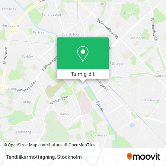 Tandläkarmottagning karta