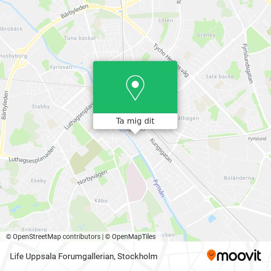 Life Uppsala Forumgallerian karta