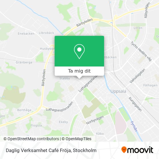 Daglig Verksamhet Café Fröja karta