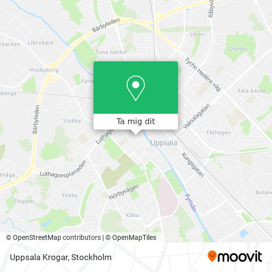 Uppsala Krogar karta