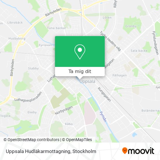 Uppsala Hudläkarmottagning karta