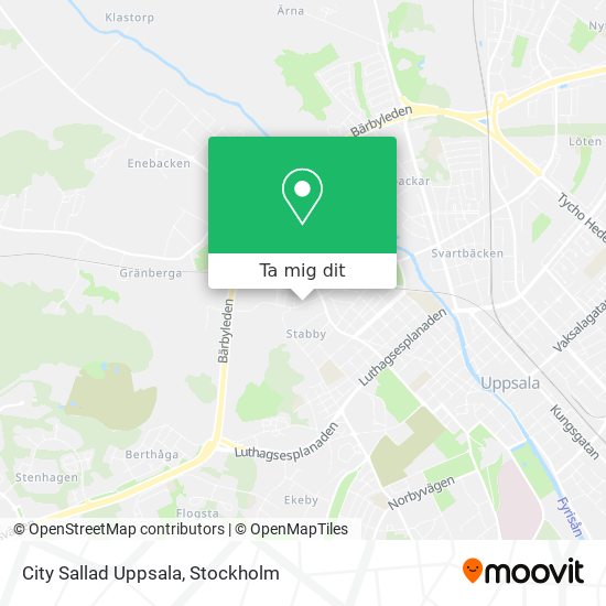 City Sallad Uppsala karta