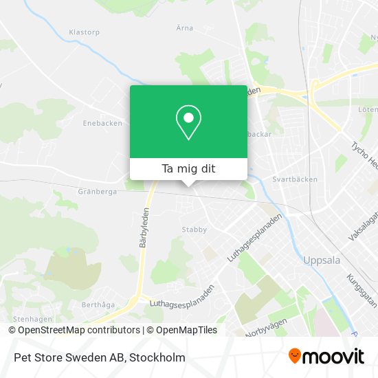 Pet Store Sweden AB karta