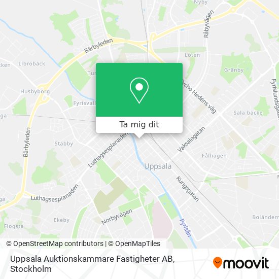 Uppsala Auktionskammare Fastigheter AB karta