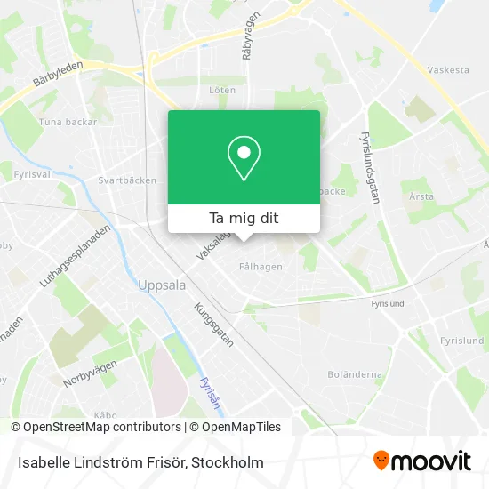 Isabelle Lindström Frisör karta