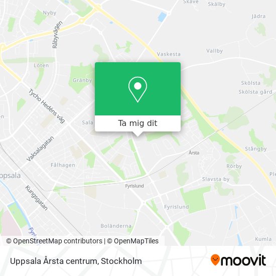 Uppsala Årsta centrum karta