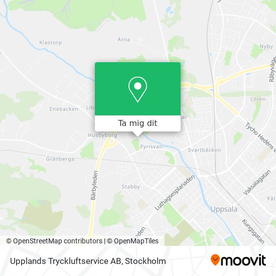 Upplands Tryckluftservice AB karta