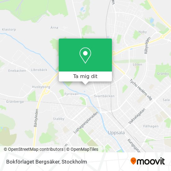 Bokförlaget Bergsäker karta