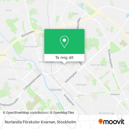 Norlandia Förskolor Kvarnen karta