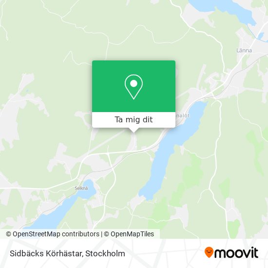 Sidbäcks Körhästar karta