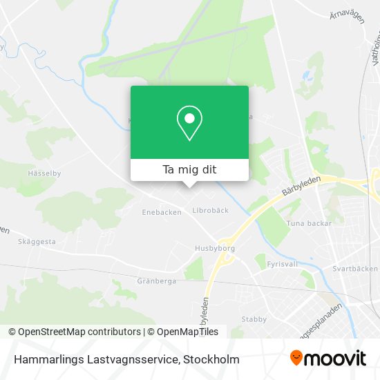 Hammarlings Lastvagnsservice karta