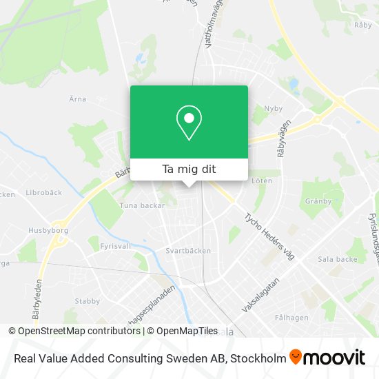 Real Value Added Consulting Sweden AB karta