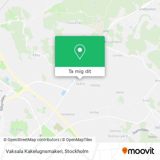 Vaksala Kakelugnsmakeri karta