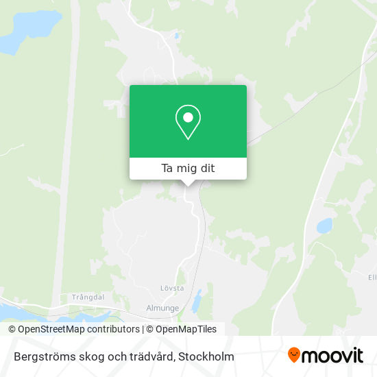 Bergströms skog och trädvård karta